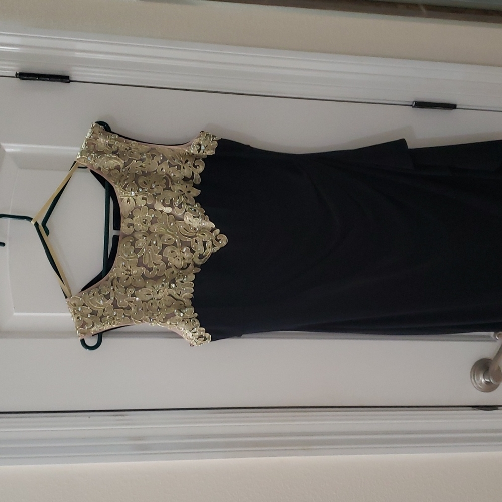 Long black gown